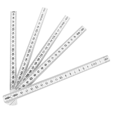 Plastic Folding Ruler 2 Meter Multi-fold Plastic Measuring Tool