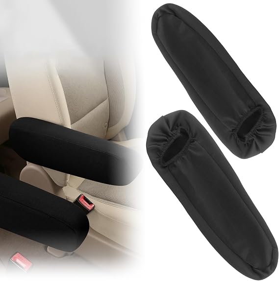 Car Armrest Cover for Front Seats Pack of 2 Armrest Protectors Replacement Car Chair Armrest Cover Universal Elastic Scratch-Resistant for Car SUV Truck and Van