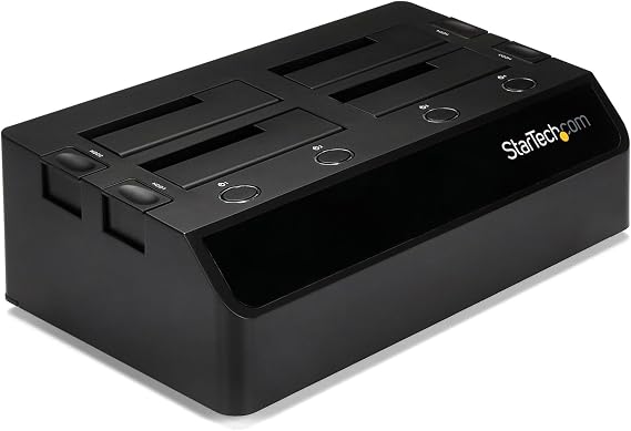 StarTech 4-Bay USB 3.0 Dock for 2.5/3.5in SATA HDD/SSD, 5Gbps (SDOCK4U33)