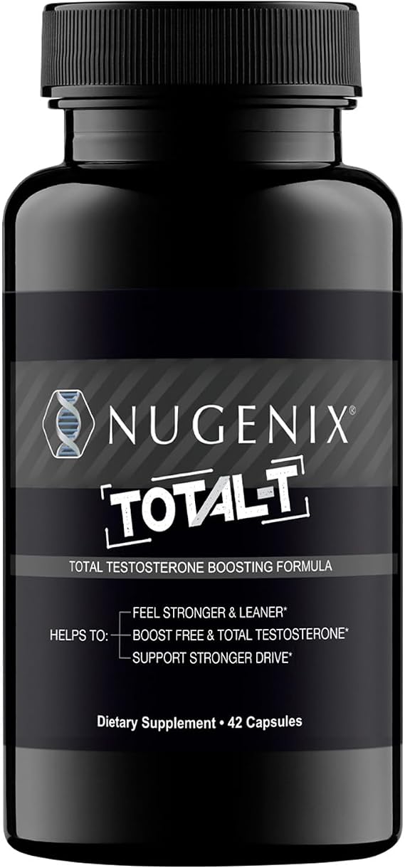 Nugenix Total-T, Free and Total Testosterone Booster for Men, 42 Count | Increase Energy and Drive, Feel Stronger, Testosterone Supplement