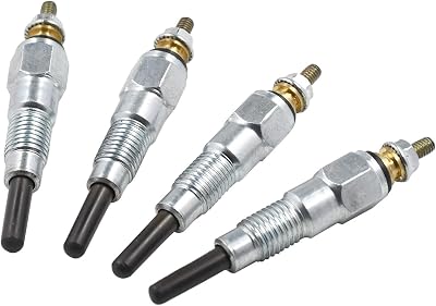 4 PCS Glow Plug 11065-34W00 PN123 Y-112M-1 GN-319 Compatible with Nissan Datsun 720 Atlas Condor Caravan Homy SD23 SD25 SD33 SD33T 12V-11V Datsun Truck SD22 K-S720 SG720 SGY720 K-RSG720