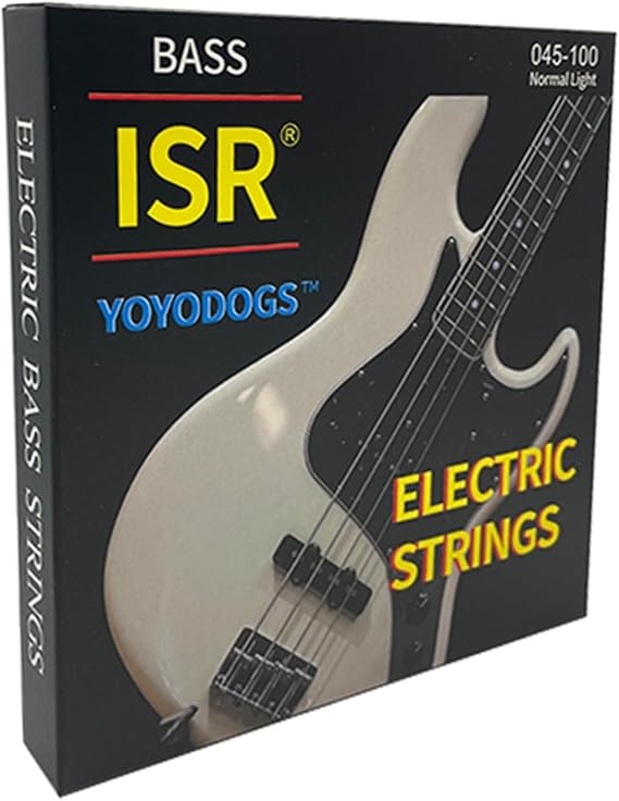 Nickel Wound Bass Guitar 4 Strings Electric Bass String Replacement Set Instrument Accessories,Regular Light,Medium Gauge,Easy To Press For Novices,Essential for a Bassist