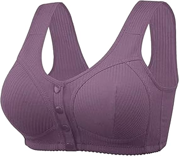Front Closure Bras for Women No Underwire Comfortable Full Coverage Front Closure Bralettes Wireless Wirefree Everyday Bras