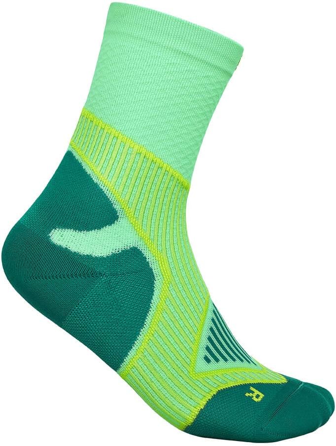 Bauerfeind Outdoor Performance Mid Cut Socks - 3 Functional Zones for Sole Relief, Achilles Tendon Comfort & Heel Protection