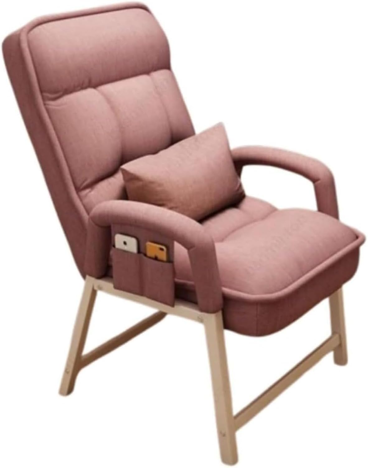 Comfortable Sitting At Home Lazy Sofa Back, College Dorm Desk Lie On Gaming Chair, Adjustable Angle In Any Direction. Memory foam material Dry and Comfortable All Year Round Pink, Single Chair +