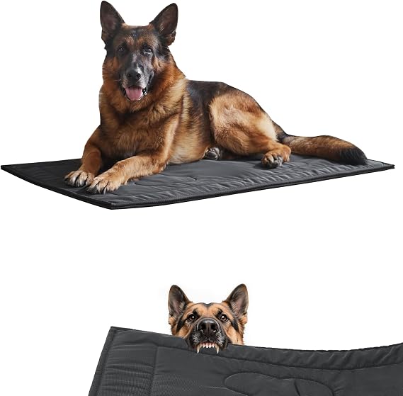 Chew Proof Indestructible Dog Crate Pad,Medium (22"x35")