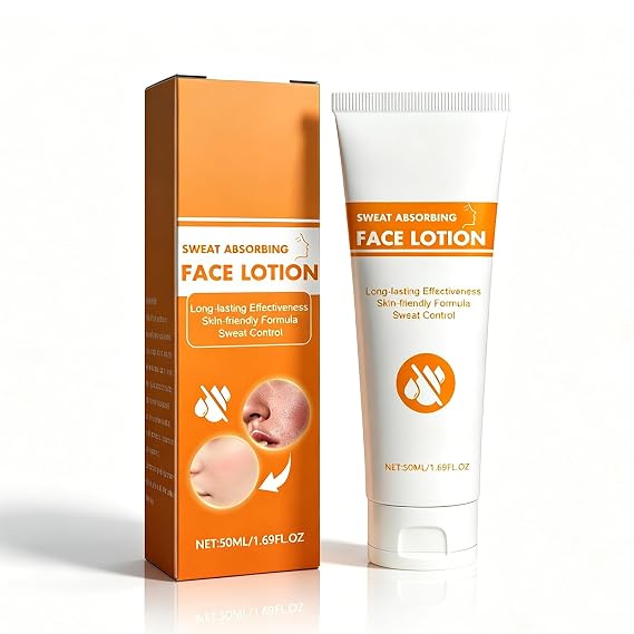 Sweat Absorbing Face Lotion for Oily Skin Control Mattifying Face Antiperspirant with Hyaluronic Acid for Forehead, Scalp, Cheeks, Makeup-Ready Fresh Matte Finish (1pc)