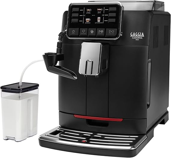 Gaggia Cadorna Milk Super-Automatic Espresso Machine, 60.8 fluid ounces, Black, Medium