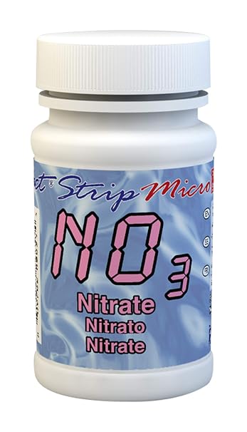 Industrial Test Systems eXact 486655 Micro NO3 Nitrate Strips, 0-45 ppm Detection Range (Bottle of 50)