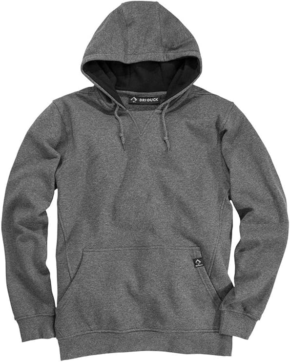 DRI DUCK Woodland Men's Heavyweight Hoodie, X-Large, Dark Oxford