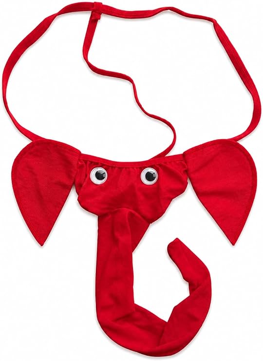 Men's Funny Elephant Underwear - Novelty Gag Gift Trunks - Humorous Costume Underwear