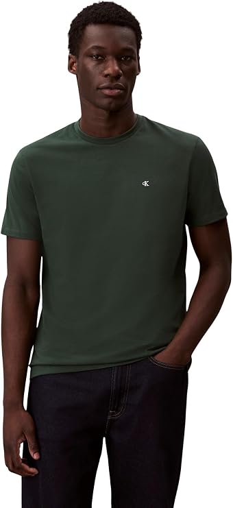 Calvin Klein Men’s Short Sleeve Round Neck Classic Monogram T-Shirt