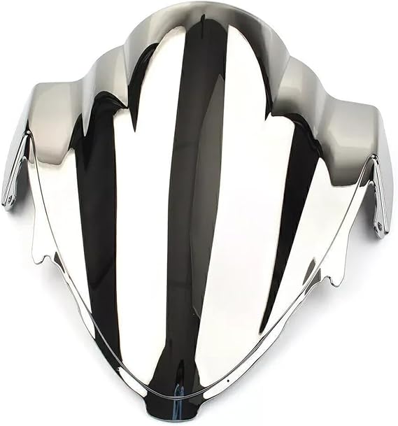 Motorbike Windscreen For SUZUKI HAYABUSA 3 GEN For GSX1300R GSX 1300R 2021 2022 2023 2024 Double Bubble Windshield Windscreen Shield ABS Tall Wind Deflector(Silver)