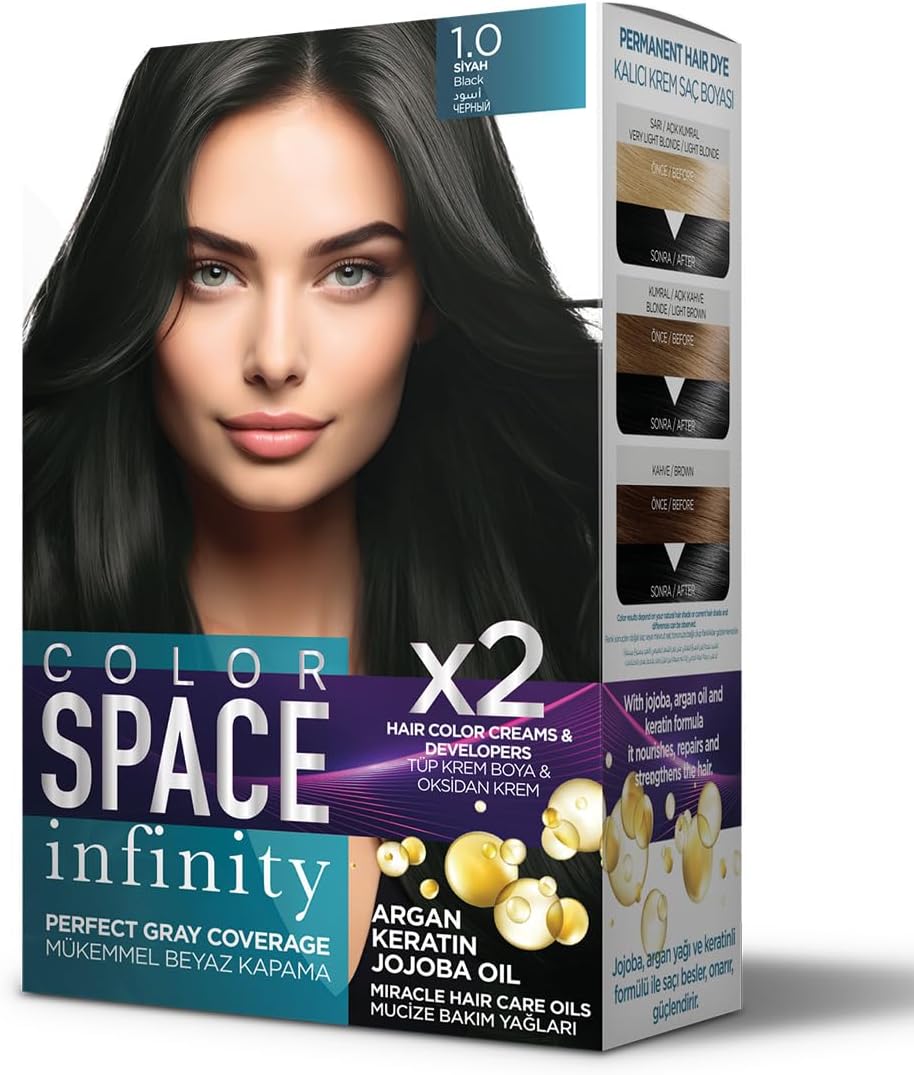 Color Space Infınıty Set Saç Boyası 1.0 Siyah