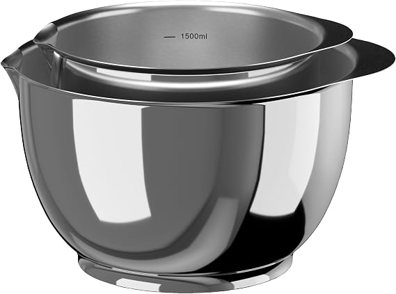 Rosti Margrethe 18/8 Stainless Steel Mixing Bowl Set, 1.5L/3L