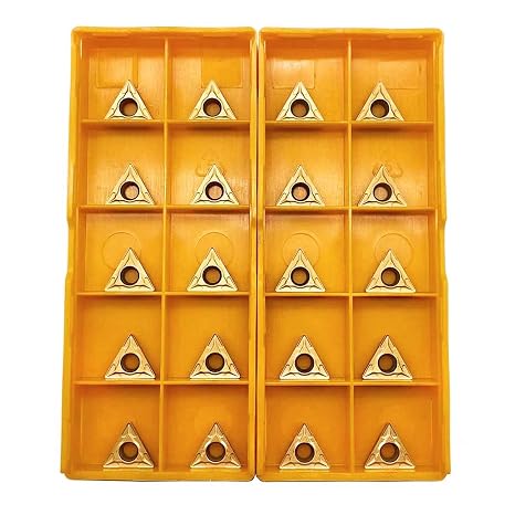 GBJ 20pcs TCMT21.51 Turning Inserts TCMT110204 TCMT21.51 Carbide Inserts TCMT Insert S08K/S10K/S12M-STFCR11 1/3" 3/8" 1/2" 91 Turning Holder Boring Bars