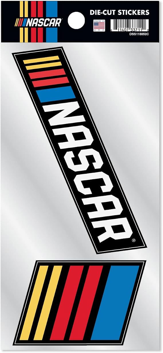 Rico Industries NASCAR Double Up Decal Sticker with Team Phrase, 9" x "4