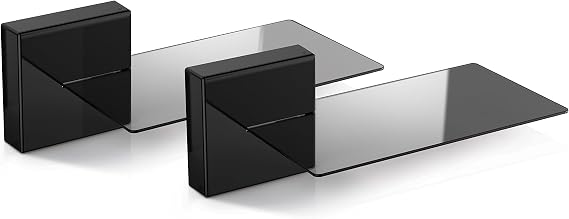 Meliconi Ghost Cubes Soundbar Speaker Bracket Wall Black - Speaker Brackets (Wall, 7 kg, Black, Wall, Italy, 200 mm)