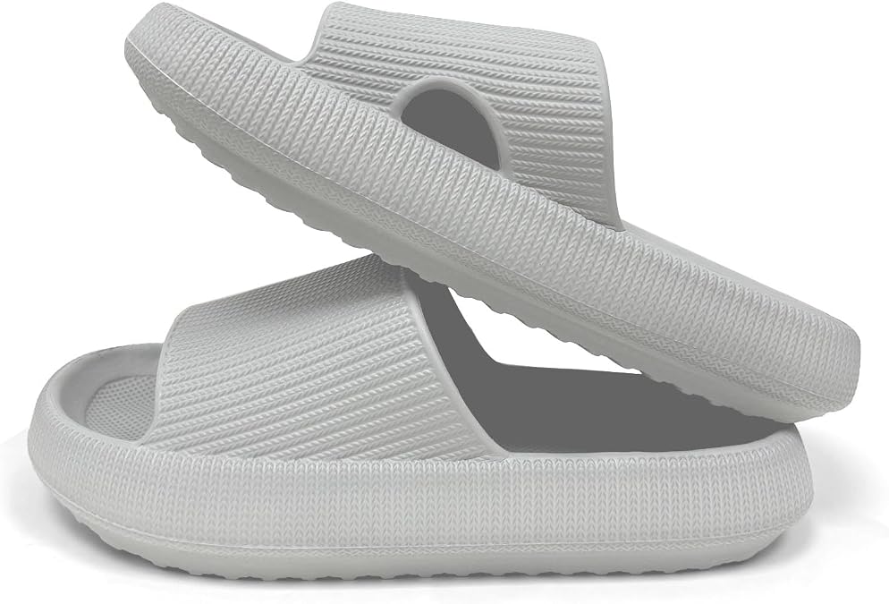 Ohiatn Cloud Slides for Women Men House Slide Sandals Shower Shoes Pillow Slippers Comfort Cushioned Recovery Shower Slipper Thick Sole Non-slip Quick Drying Pillow Shoes Cloud Slipper