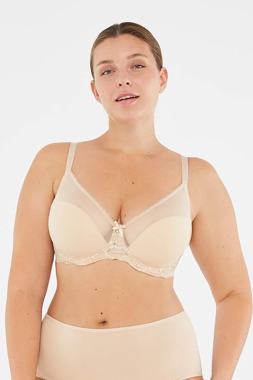 Dagi 1011Kc Afrodit Toparlayıcı Cuplı Tek Sütyen Örme Ekru