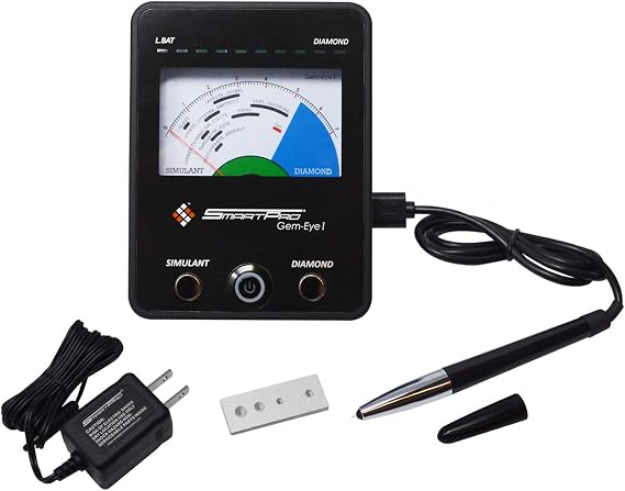 SmartPro Gem-Eye I SPGE-1 Diamond Gemstone Vs. Simulant Electric Tester Inspection Tool Set