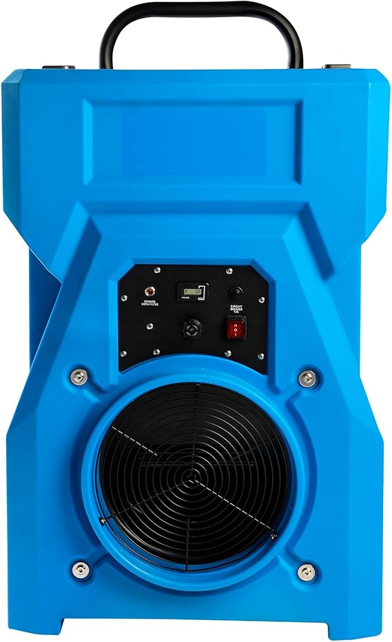 MOUNTO 1000cfm Portable Industrial Air Purifier Negative Air Scrubber - Powerful 1HP Motor, True HEPA Filter, 2-Speed, Handle and wheels