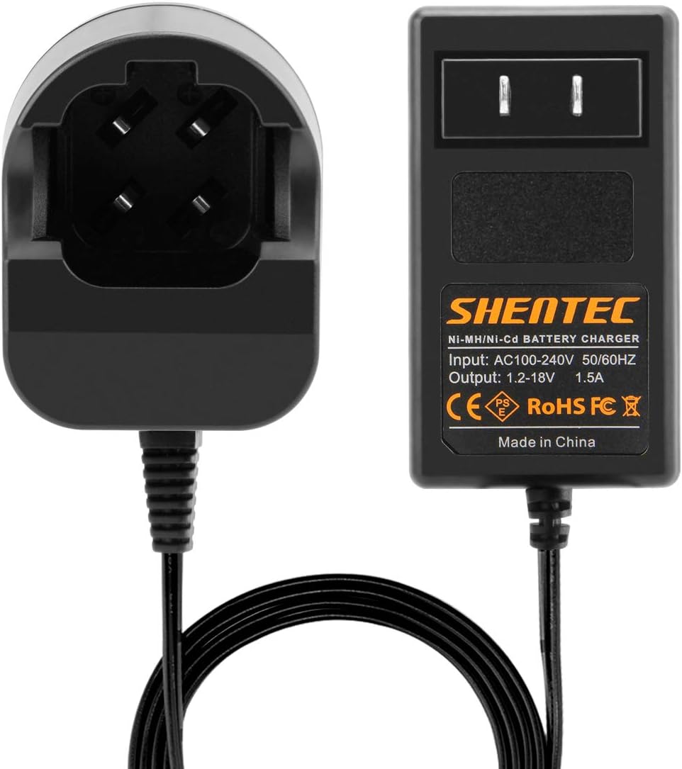 Shentec 4.8V and 7.2V Ni-MH and Ni-Cd Charger Compatible with Dremel 755-01 757-01 5000755-01 7700-01 7700-02 7300 Pod Style Battery Not for 757 Battery