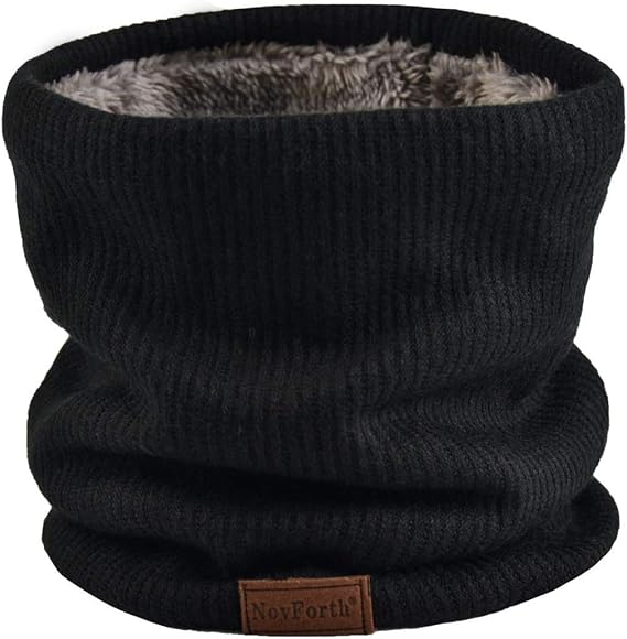 NovForth Winter Neck Warmer Men Ski, Neck Gaiter Face Scarf Women, Fleece Scarf for Men Gaiter Mask, Thick Windproof Scarves