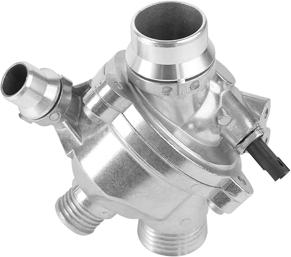MITZONE Aluminum Engine Coolant Thermostat Housing Assembly Compatible with BMW E90 E92 E60 E83 323i 325i 328i 330i 335i 525i 528i x3 Z4 128i Replace 11537549476