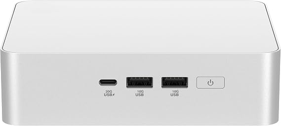 ASUS NUC 15 Pro+ Barebones Mini PC with Intel Series 2 Core Ultra 5 225H, Up to 96GB DDR5 RAM, Dual Storage, Thunderbolt 4, Wi-Fi 7 and Bluetooth 5.4, Tool-Free Silver Aluminum Chassis