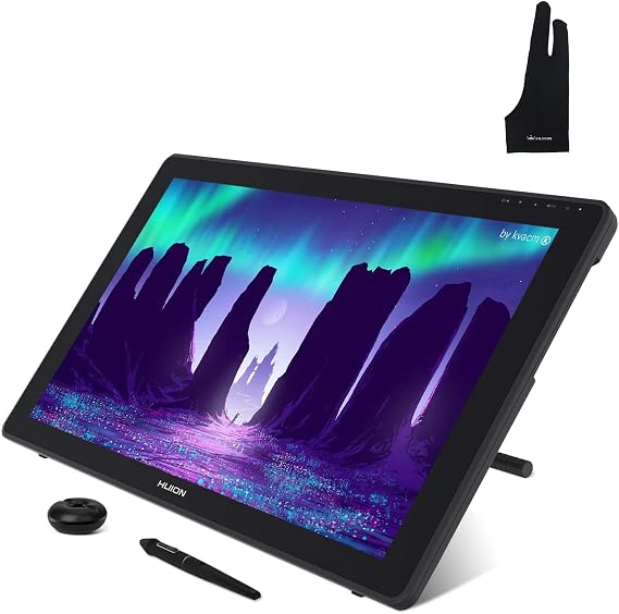 HUION KAMVAS 22 Drawing Tablet with Screen and Palm Rejection Artist Glove