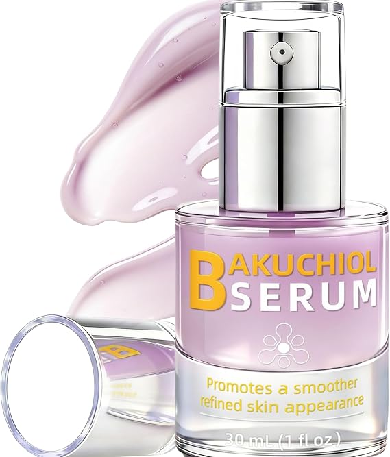Bakuchiol Retinol Alternative Face Serum, Bakuchiol Face Serum, 30mL | Organic Bakuchiol Serum with Collagen, Age-Defying Serum for Fine Lines, Smooths Skin, Improves Texture & Elasticity