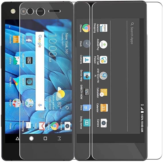 4 Pack Screen Protector Film, compatible with ZTE AXON M Z-01K TPU Guard ( Not Tempered Glass Protectors )