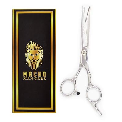 Premium Beard Scissors For Men - Professional Barber 6.8 Sharp Mustache Scissors - Razor Edge Beard Trimming scissors for Grooming and Trimming