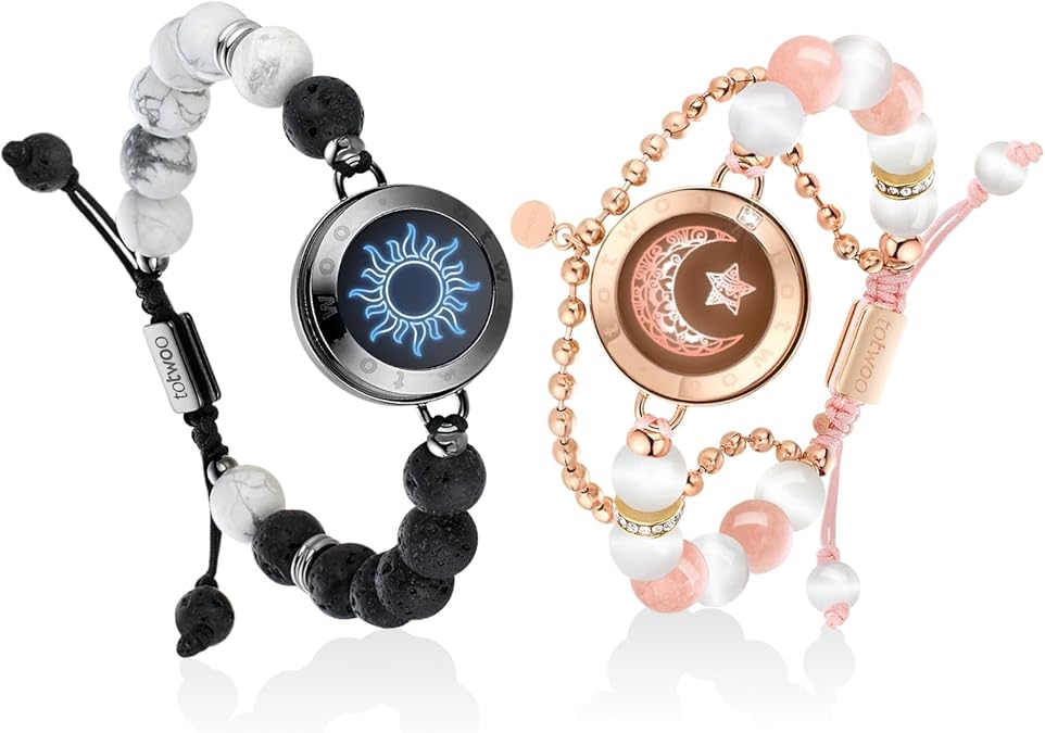 TOTWOO Long Distance Touch Bracelets with Vibration Function