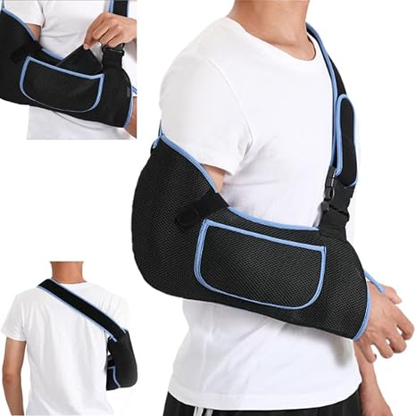 Arm Sling Shoulder Immobilizer for Men and Women Arm Support Wrist and Elbow Surgery with Adjustable Padded Arm Support Straps Shoulder Sling for Rotator Cuff Torn Hand Wrist
