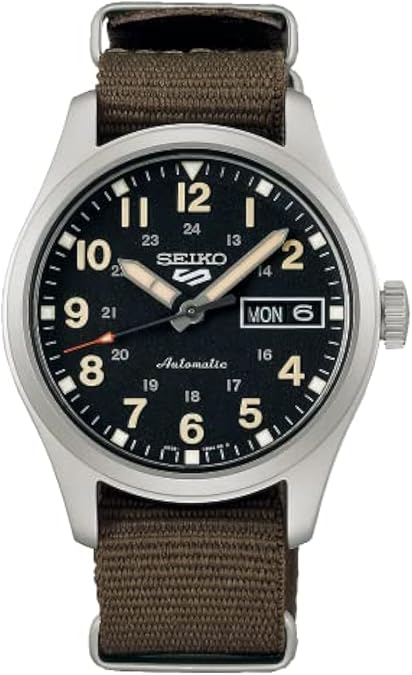 SEIKO 5 Sports Automatic Black Dial Unisex Watch SRPJ85