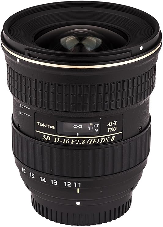 Tokina ATXAF116DXIIN 11-16mm f/2.8 Pro DX-II Lens for Nikon F, Black