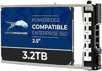 Water Panther 3.2TB SAS 12Gbs 2.5-Inch Enterprise SSD in 13G Tray Compatible with Dell EMC Servers