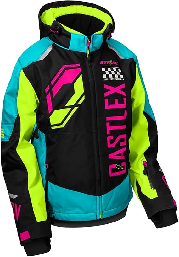 Castle X Women's Strike G5 Jacket (Turquoise/Black/Hi-Vis - Medium)