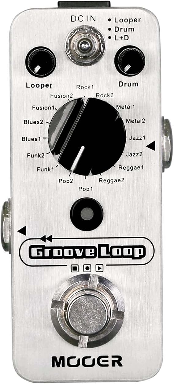 MOOER Groove Loop Drum Machine Guitar Effect Pedal 20 Minute