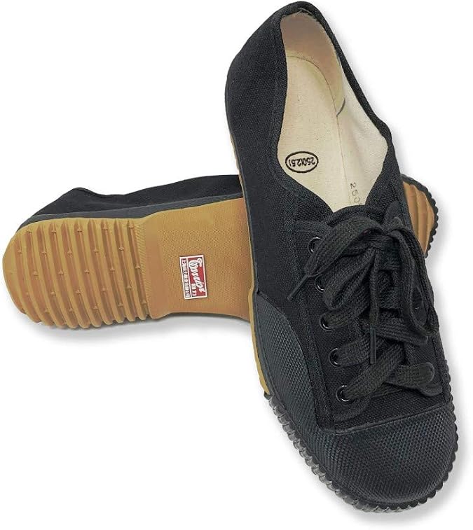 Warrior Canvas Shoes, Shaolin Kungfu Shoes, Martial Arts Parkour Rubber Sole Sneakers for Men Women Kids