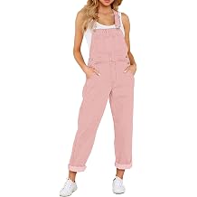 Vetinee Womens Classic Adjustable Straps Pockets Denim Bib Overalls Jeans Pants Jumpsuits