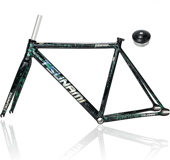 49CM 52CM 55CM C Brake Fixed Gear Bike Frameset Aluminum Alloy 700C Track Bike Frame with Fork Quick Release F100mmR120mm BSA BB68mm