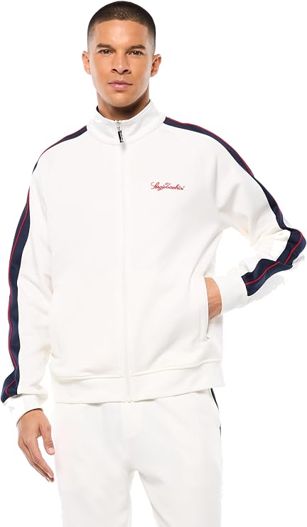 Sergio Tacchini Semplice Mens Track Jacket - Gardenia - Mens Track Suit