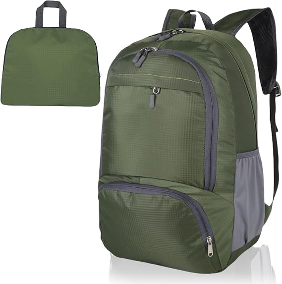 Foldable Lightweight Travel Backpack, 30L Waterproof Rucksack | Foldable Travel Backpack for Men and Women, Durable Daypack for Hiking, Camping and Outdoor Adventures