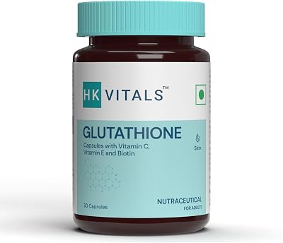 Generic Glutathione with Vitamin C & E, Biotin, Grape Seed Extract & Alpha Lipoic Acid, Antioxidant Support, for Skin Glow and Hydration, 30 Veg Capsules