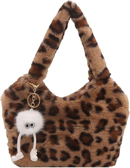 Leopard Tote Bag for Women Cheetah Purse Vintage Hobo Bag Large Capacity Work Tote Bag
