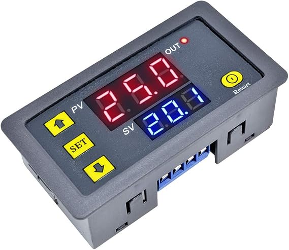 Programmable Cycle Timer Switch Timer Delay Relay LED Digital Display Timing Module (1Piece, AC220V)