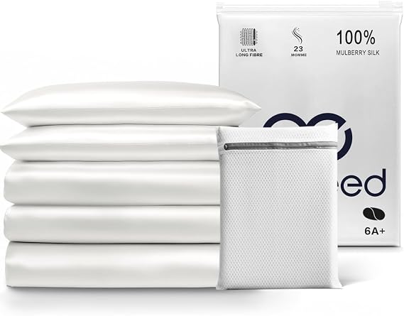 PROMEED 100% Mulberry Silk Duvet Cover 1pc King, 23 Momme Grade 6A+ Silk | Moisture-Wicking Properties Provide an Oasis of Cooling Luxury; Ideal for Humid Summer Nights & Couples with Different Temps